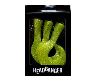 T_HEADBANGER TAIL 23CM REPLACEMENT TAILS 3PCS CHARTREUSE HT-23-RT-CH.*